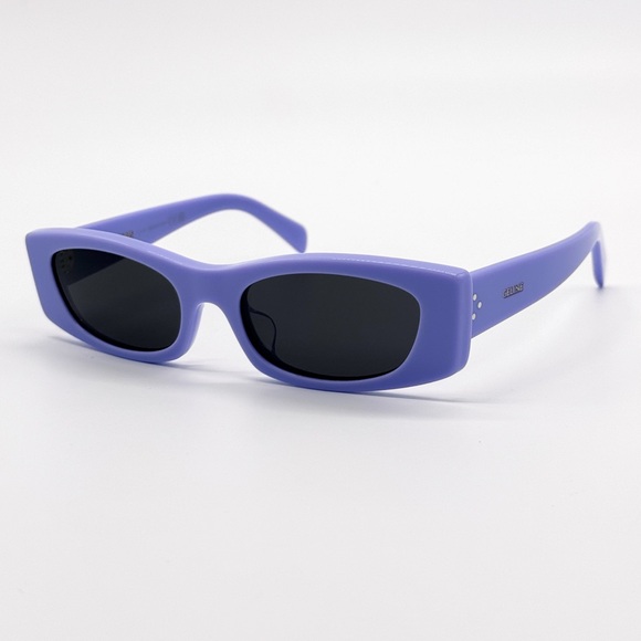 NEW CELINE CL40245U 78A PURPLE GREY SQUARE WOMEN SUNGLASSES CELINE - Picture 4 of 11